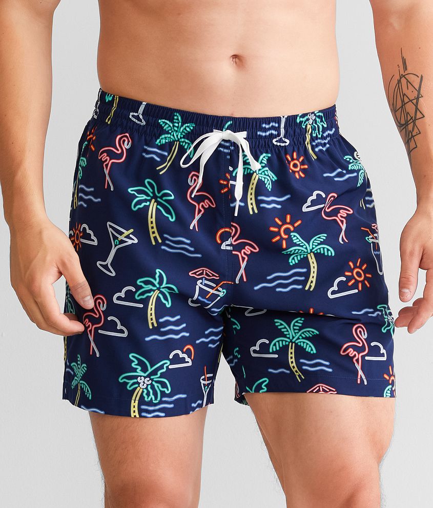 Chubbies The Neon Lights 5.5 Men s Swim Trunks Navy L