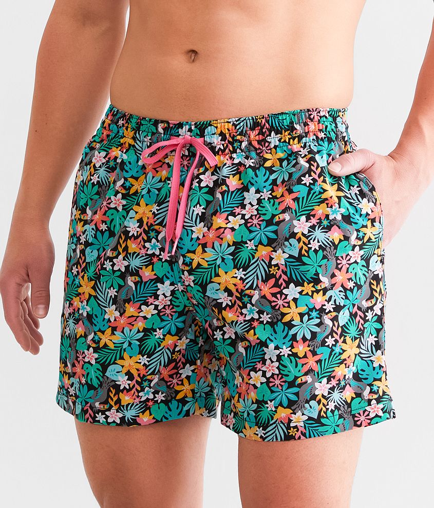 Chubbies The Bloomerangs Stretch Swim Trunks front view