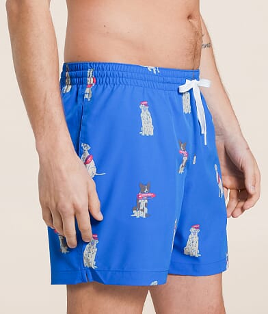 Chubbies The I Let The Dogs Out Stretch Swim Trunks full right side view