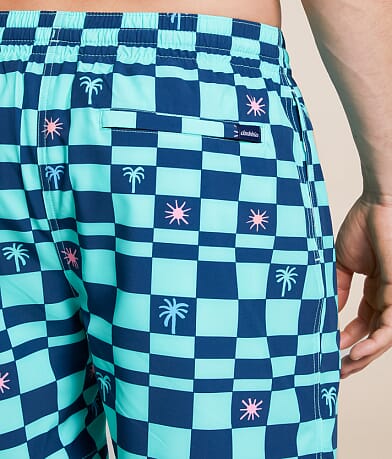 Chubbies The Great Checks Swim Trunks back pocket view