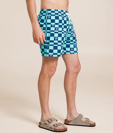 Chubbies The Great Checks Swim Trunks full right side view
