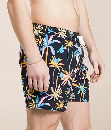 Chubbies The Black Night Light Stretch Swim Trunks full left side view