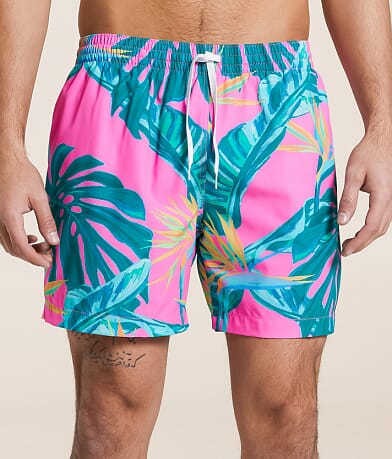 Chubbies The Birds Of Paradise Stretch Swim Trunks front view