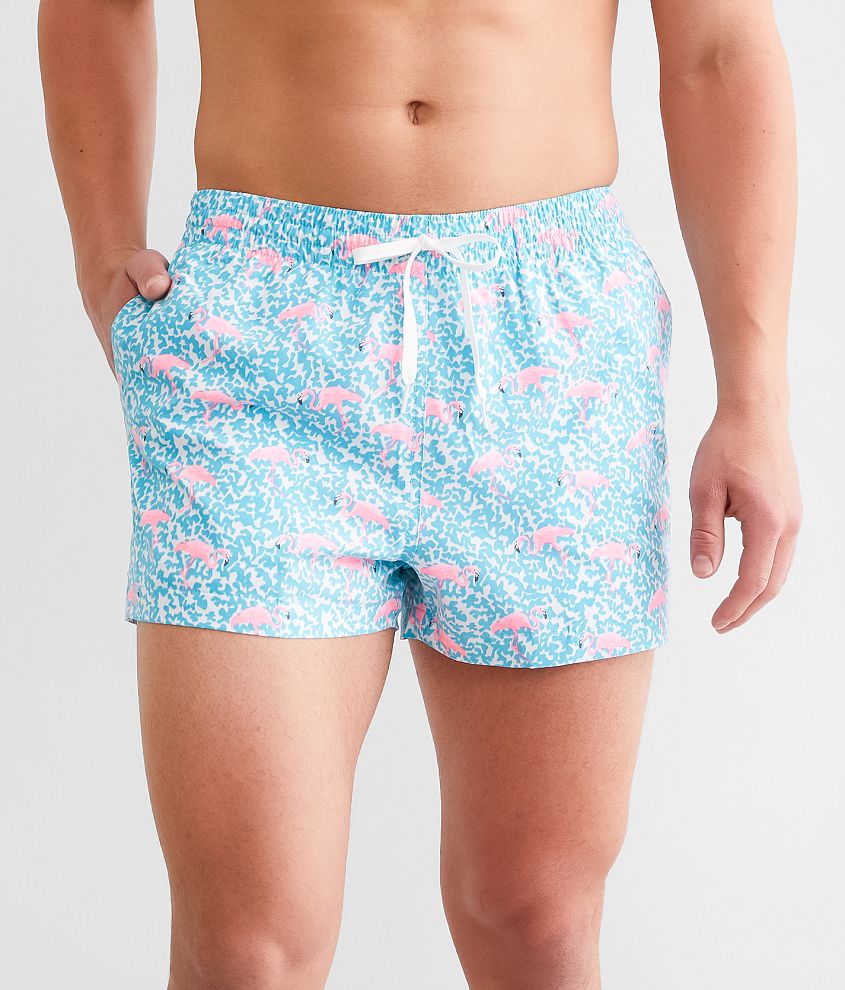 Chubbies The Domingos Are For Flamingos Stretch Swim Trunks