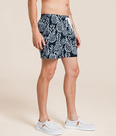 Chubbies The Midnight Thigh-N Stretch Swim Trunks full right side view