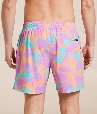 Chubbies The Posh Palms Swim Trunks back view