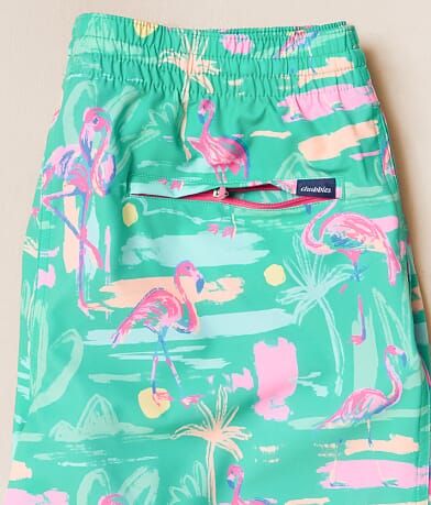 The Single & Ready To Flamingle Stretch Swim Trunks thumbnail 5