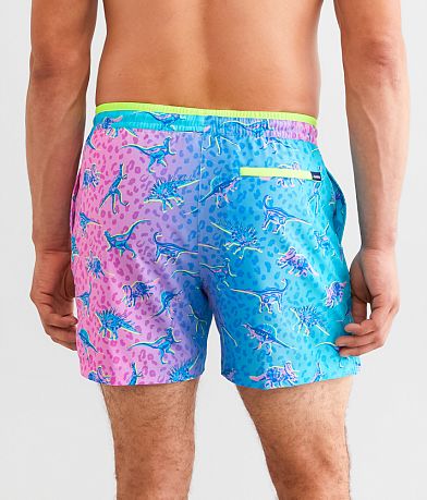 Chubbies The Dino Delights Stretch Swim Trunks BACK