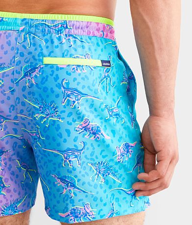 Chubbies The Dino Delights Stretch Swim Trunks BACK_POCKET