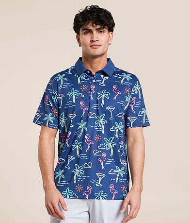Chubbies The Neon Light Performance Polo front view