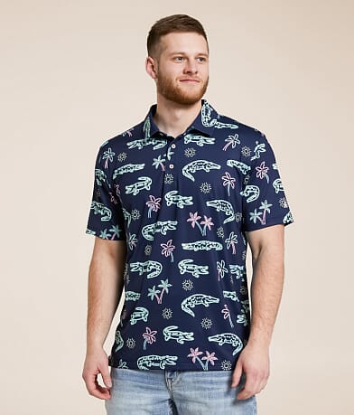 Chubbies The Neon Glade Performance Polo front view