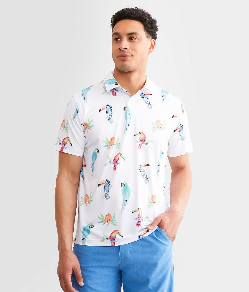 Chubbies The Dude Where's Macaw Performance Polo