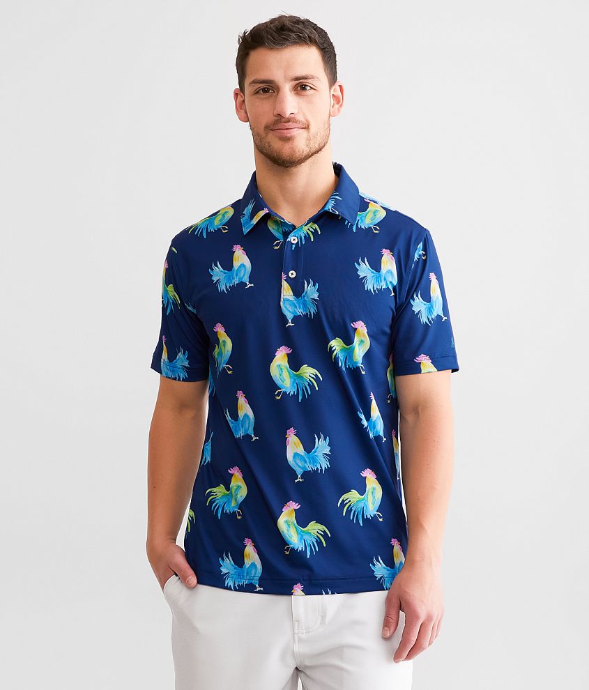 Chubbies The Fowl Play Performance Polo front view