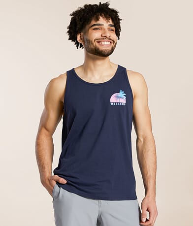 Chubbies The Palm, Wave & Sunset Tank Top front view