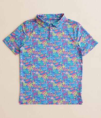 Chubbies Boys - The Tropical Bunch Performance Polo front view