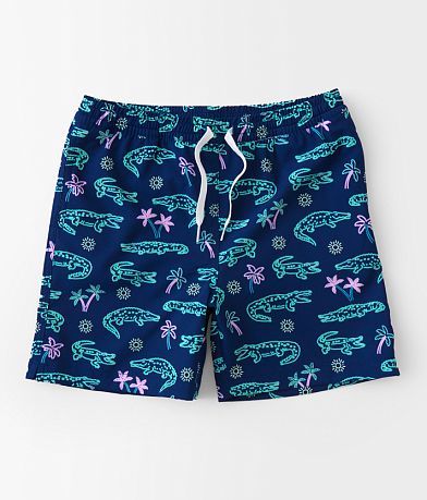 Chubbies Boys - The Neon Glades Stretch Swim Trunks front view