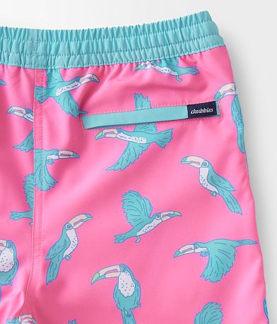 Chubbies Boys - The Toucan Stretch Swim Trunks back pocket view