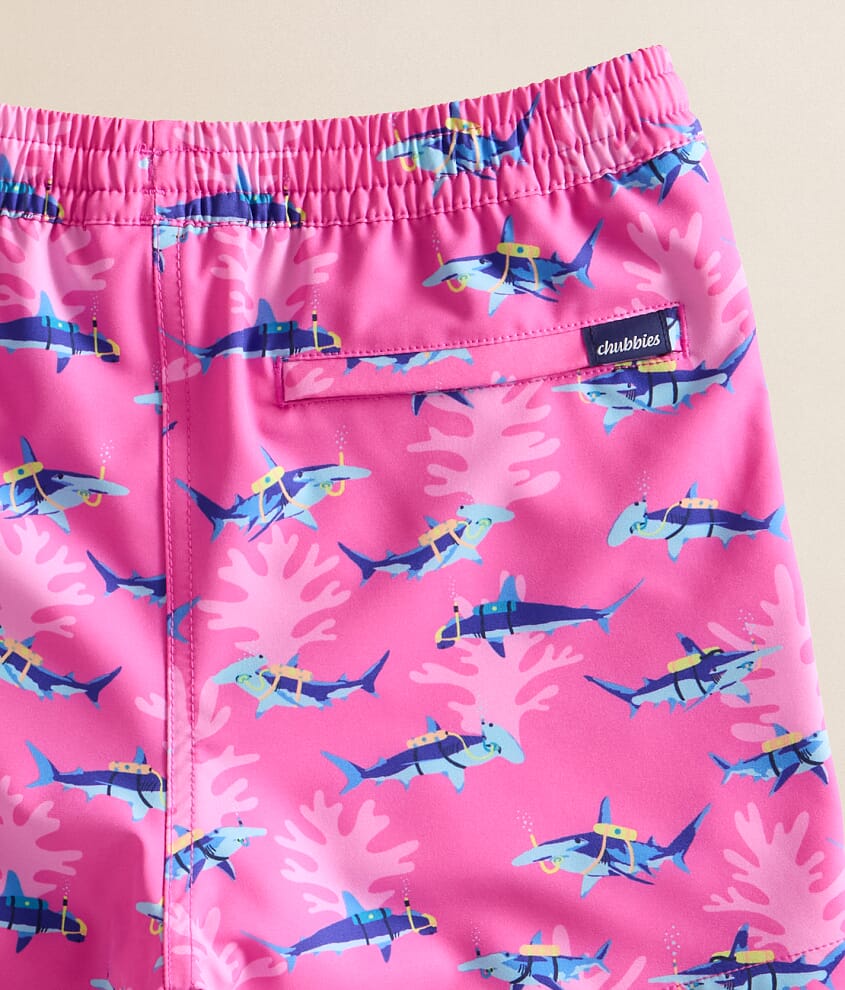 Boys - The Great Pink Sharks Swim Trunks
