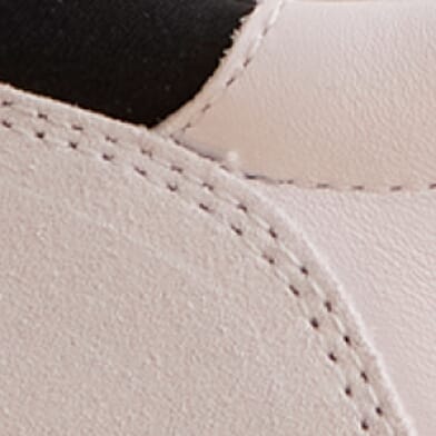White Leather Black