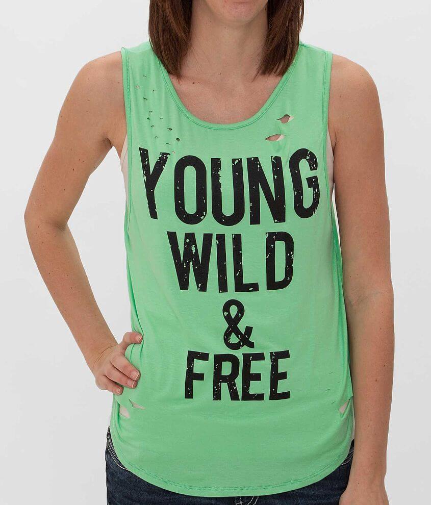 Daytrip Young Wild &#38; Free Tank Top front view