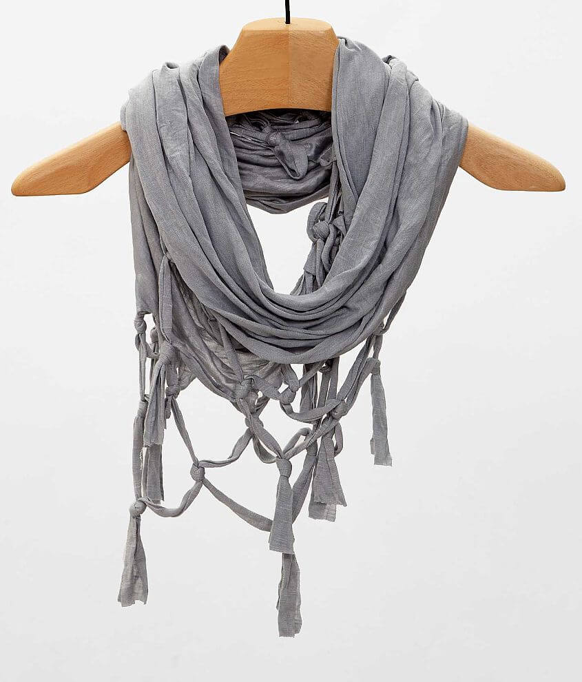 BCBGeneration Knotted Tassel Scarf front view