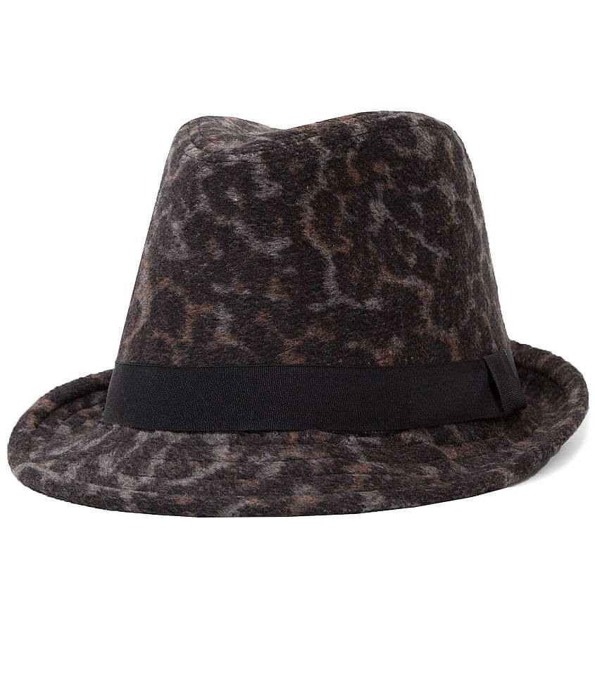 collection eighteen Animal Print Fedora front view