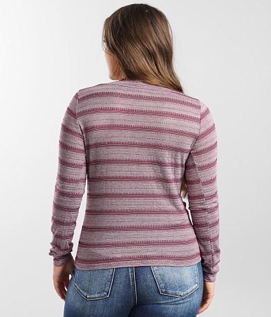 Daytrip Striped Front Twist Top back view