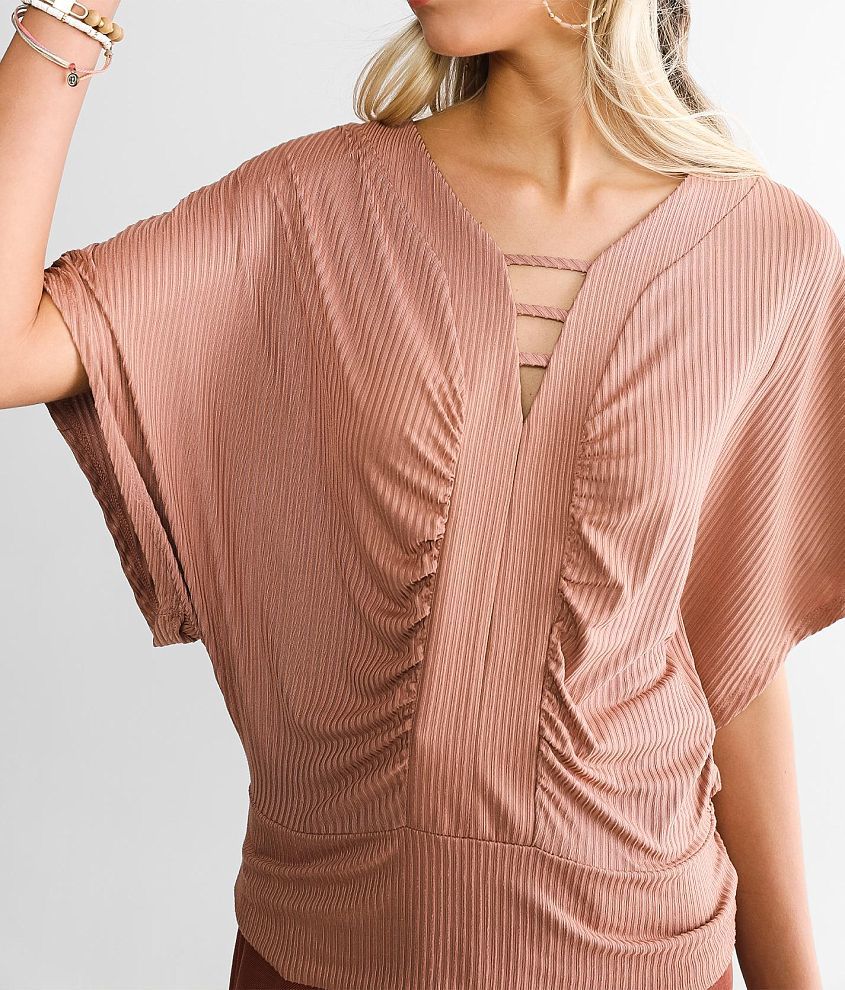 Strappy Ribbed Top