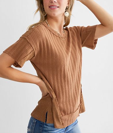 BKE Rib Knit Thermal Top MISC_DETAIL_1