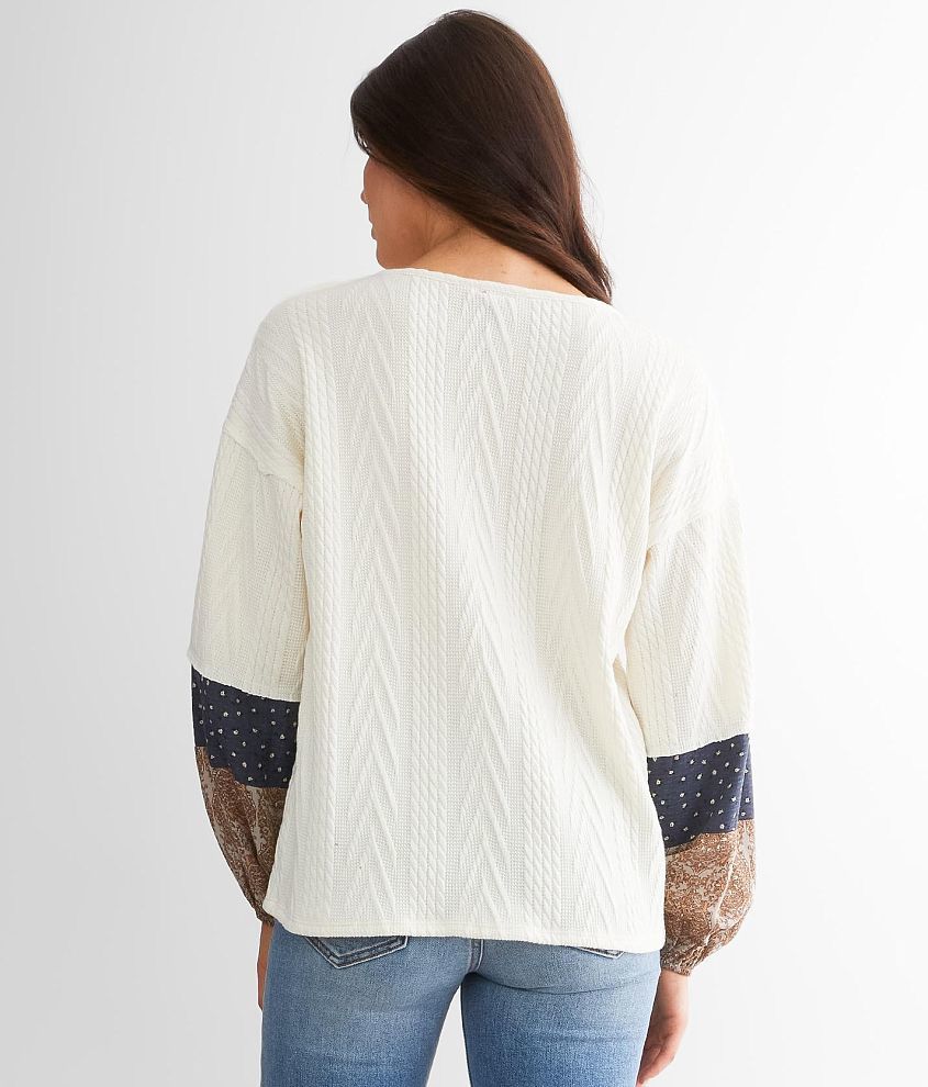 Cable Knit Top