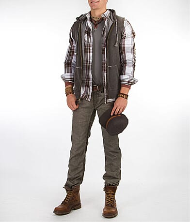 Colorfast Washed Sleeveless Hoodie creative 2 view