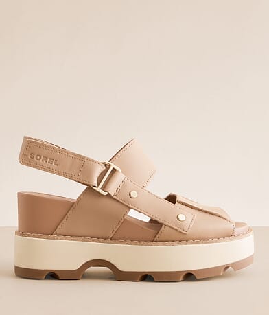Sorel Joanie™ IV Wedge Leather Sandal front view