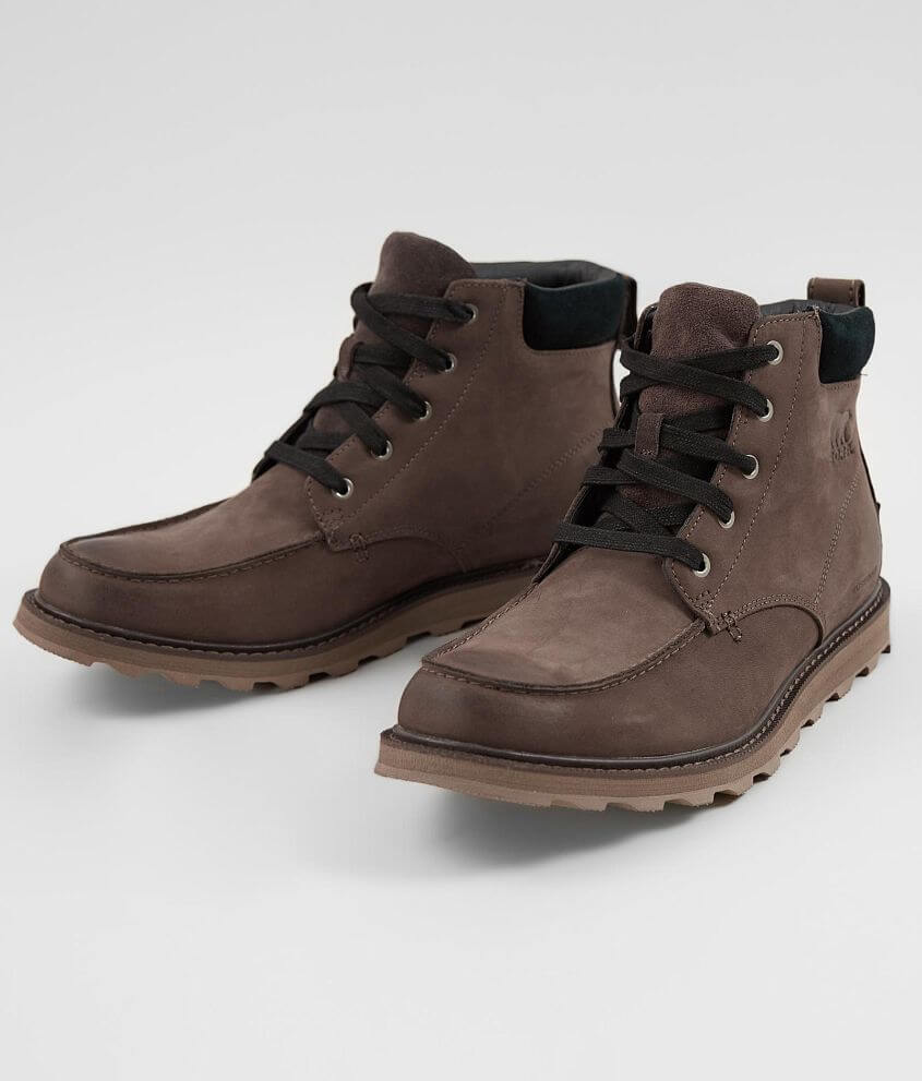 Sorel Madson⢠Leather Moc Toe Boot - Men's Shoes in Bruno Black | Buckle