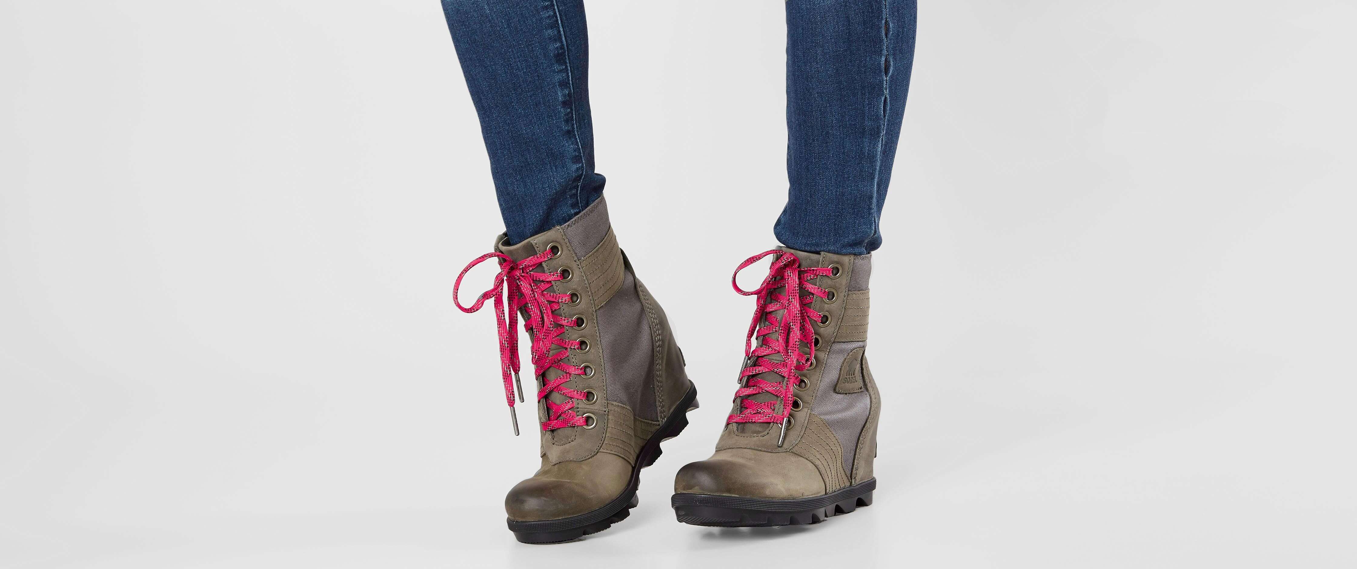 sorel women's lexie wedge casual boots