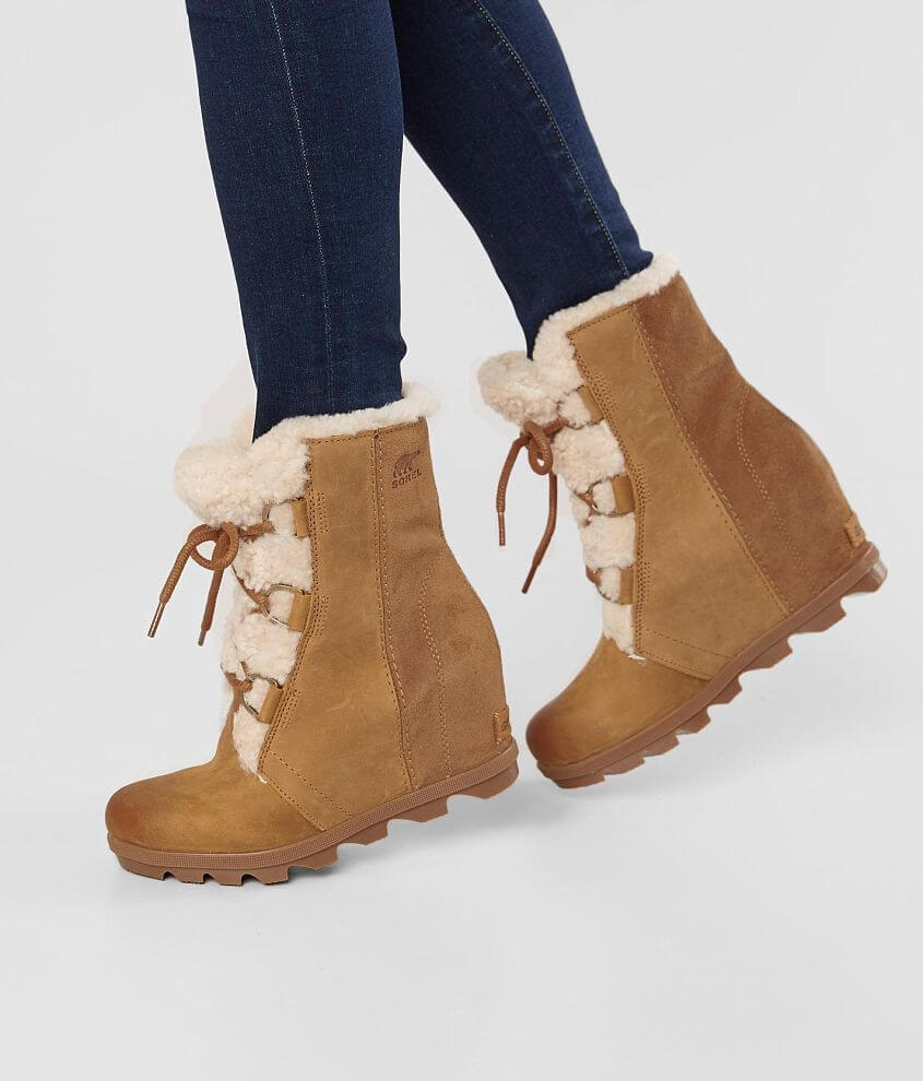 Sorel joan of arc best sale shearling wedge