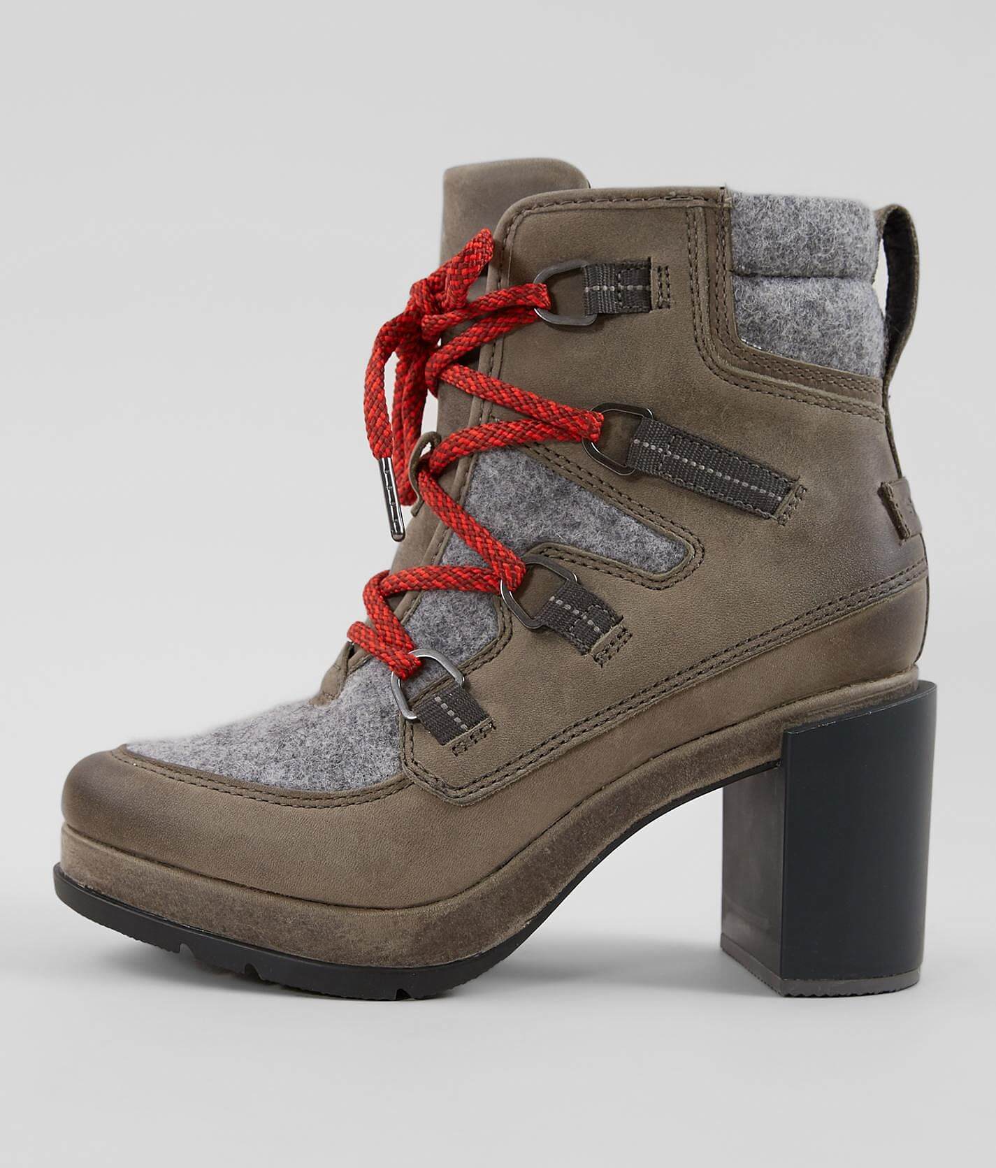 heeled hiker boots womens