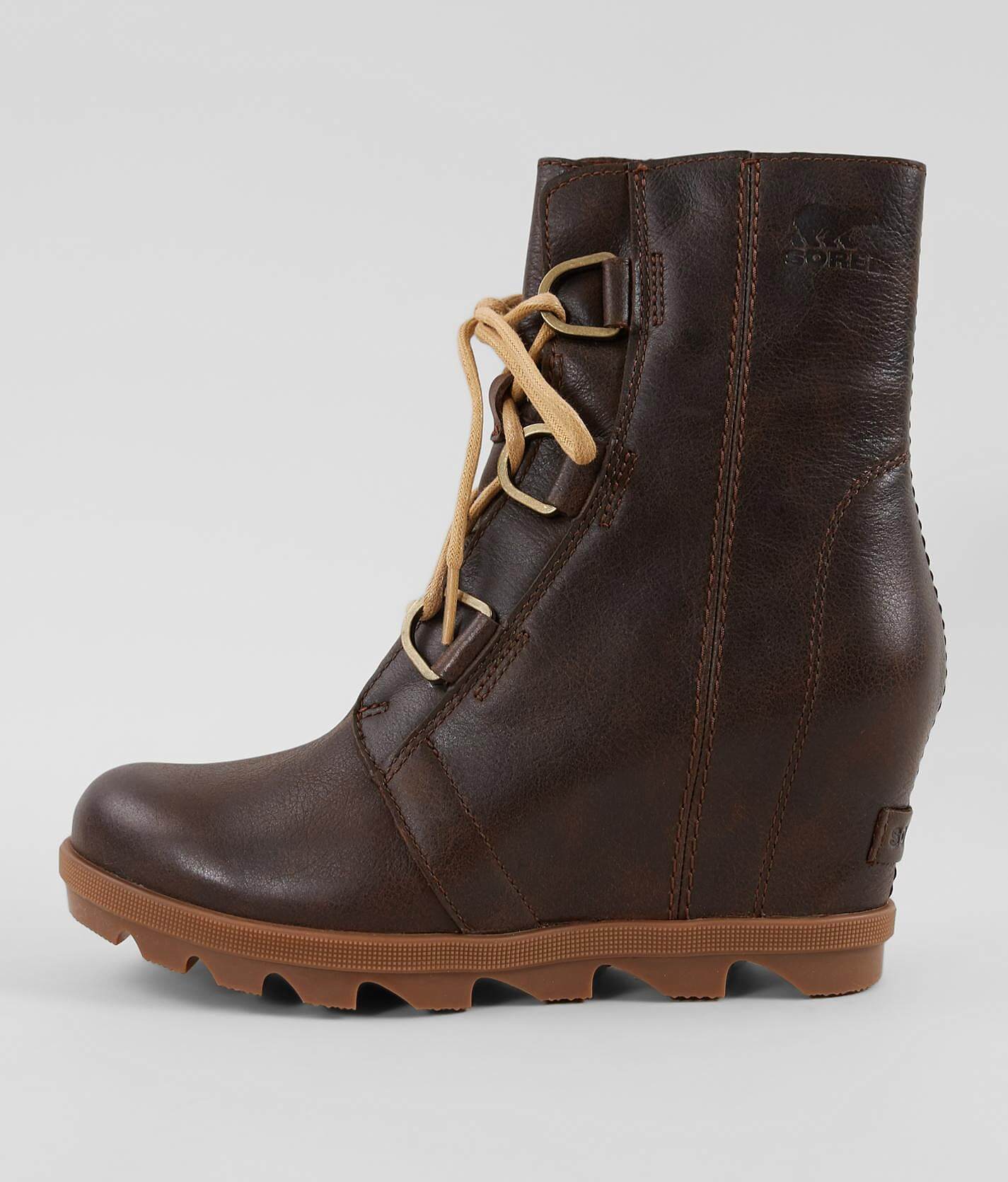 wedge heel sorel boots