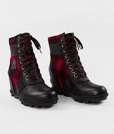 Sorel Lexie&#8482; Leather Plaid Wedge Boot MISC_DETAIL_1