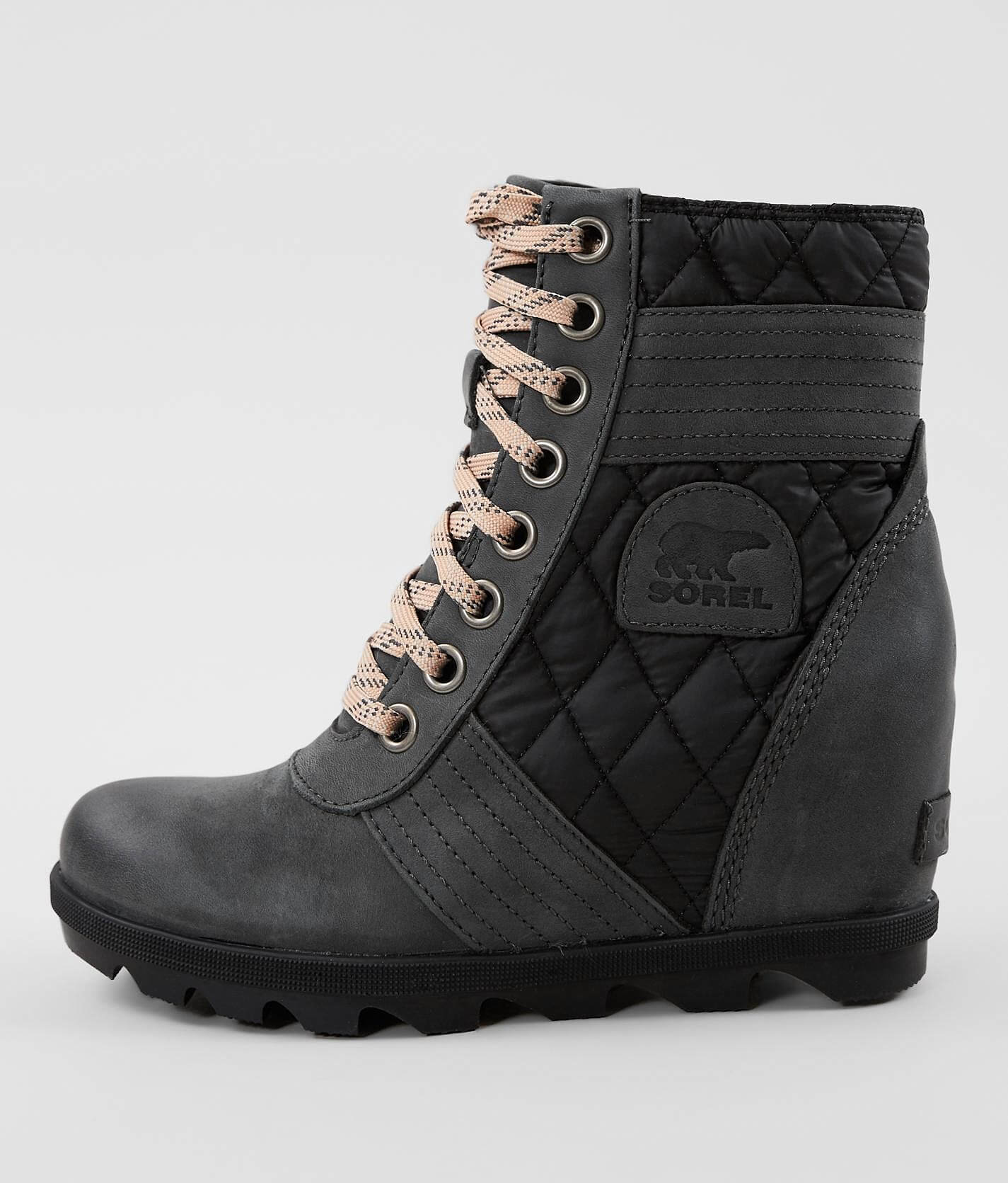 sorel lexie leopard wedge