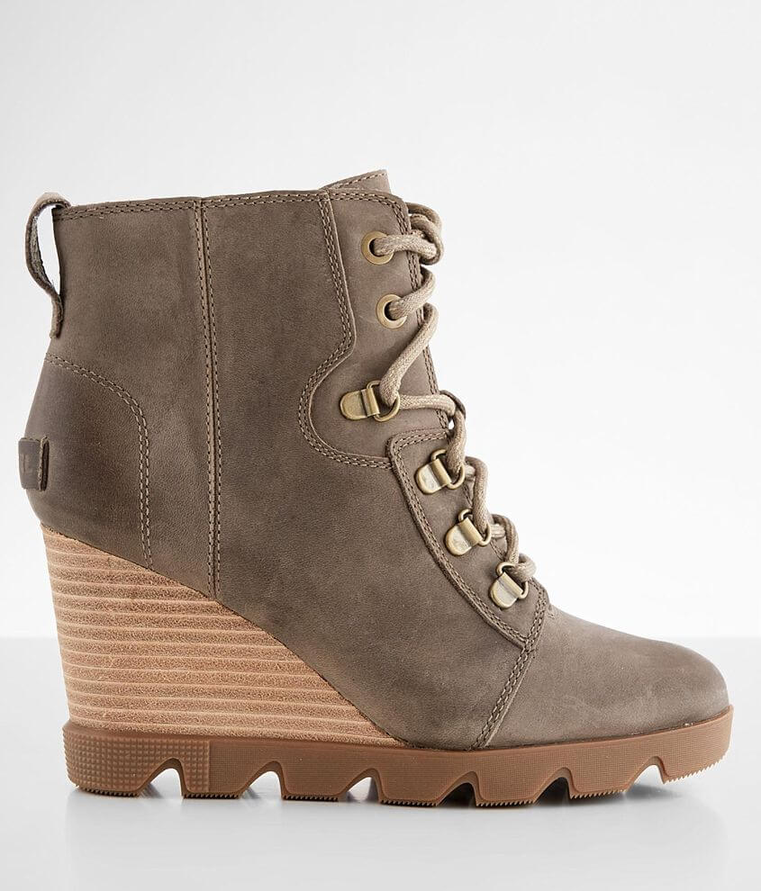 sorel lace up wedge boots