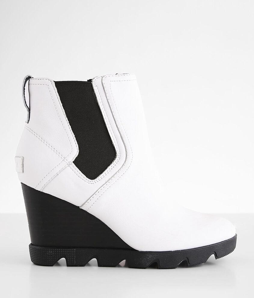 Sorel Joan Uptown™ Leather Chelsea Boot Women's Shoes in White Buckle
