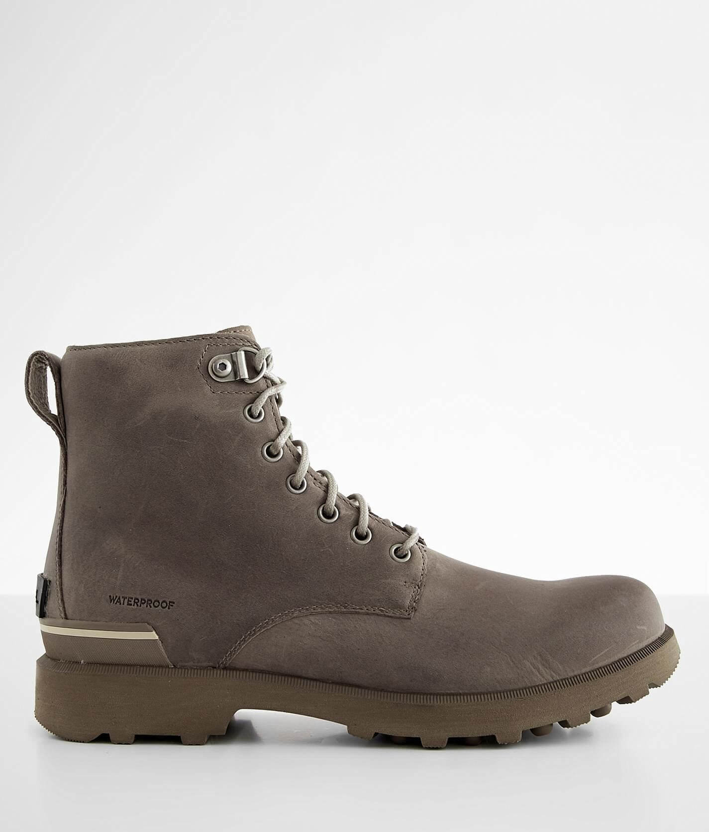 Sorel Caribou™ Six Waterproof Leather Boot - Men's Shoes in Khaki