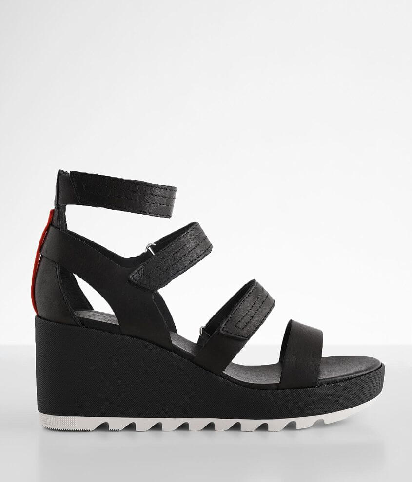 Sorel black wedges online