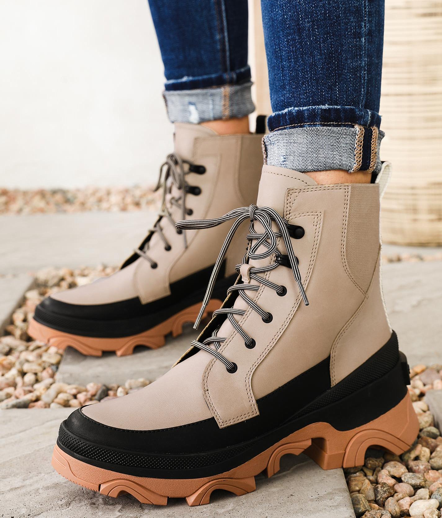 sorel brex lace up boots