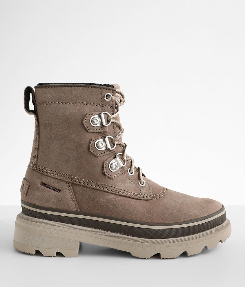 Sorel Lennox™ Leather Boot Women's Shoes in Omega Taupe Buckle
