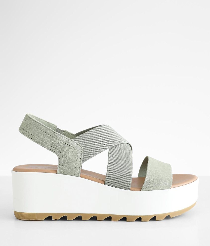 Sorel Cameron&#8482; Flatform Slingback Leather Sandal front view