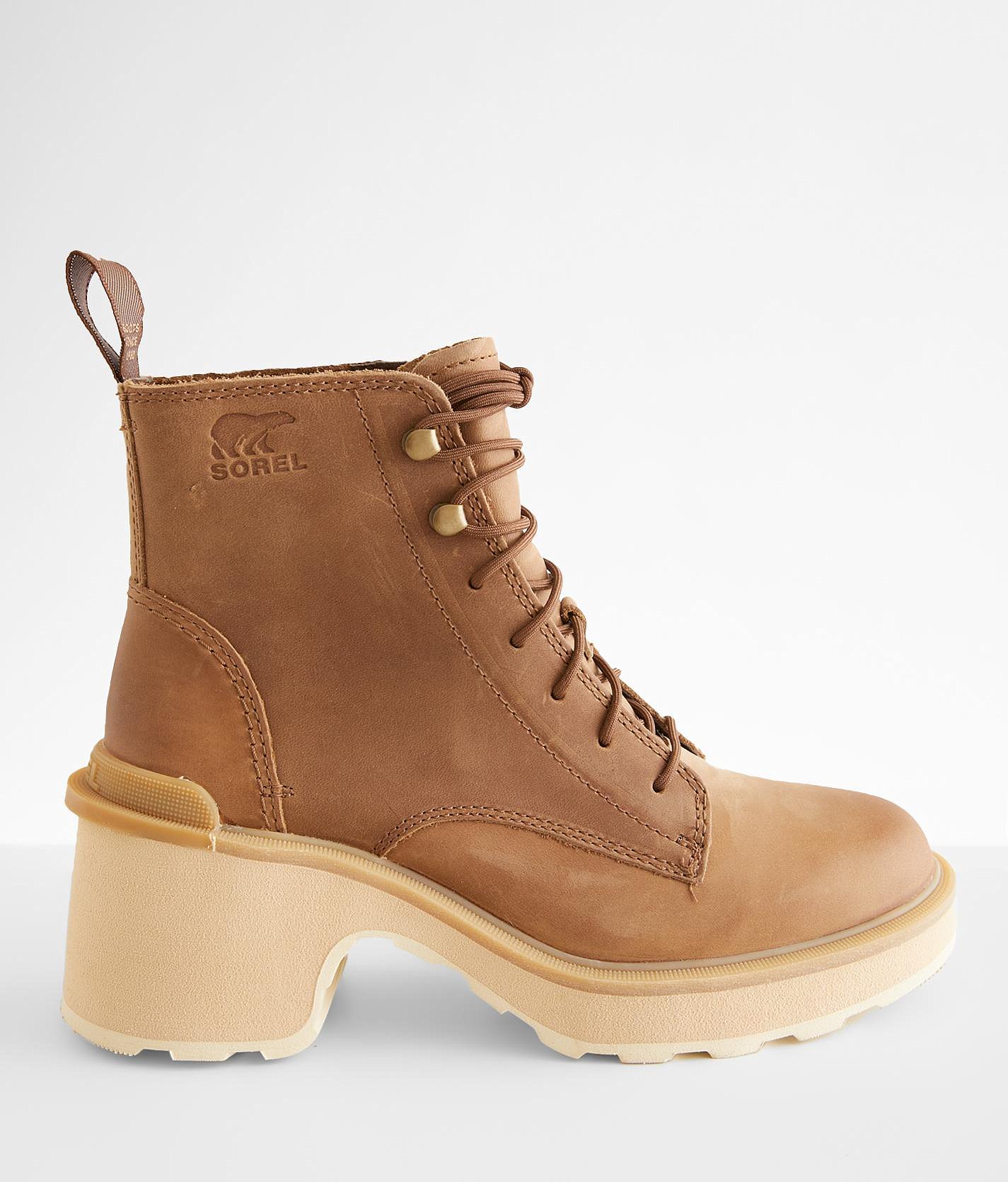 tan boots with buckle