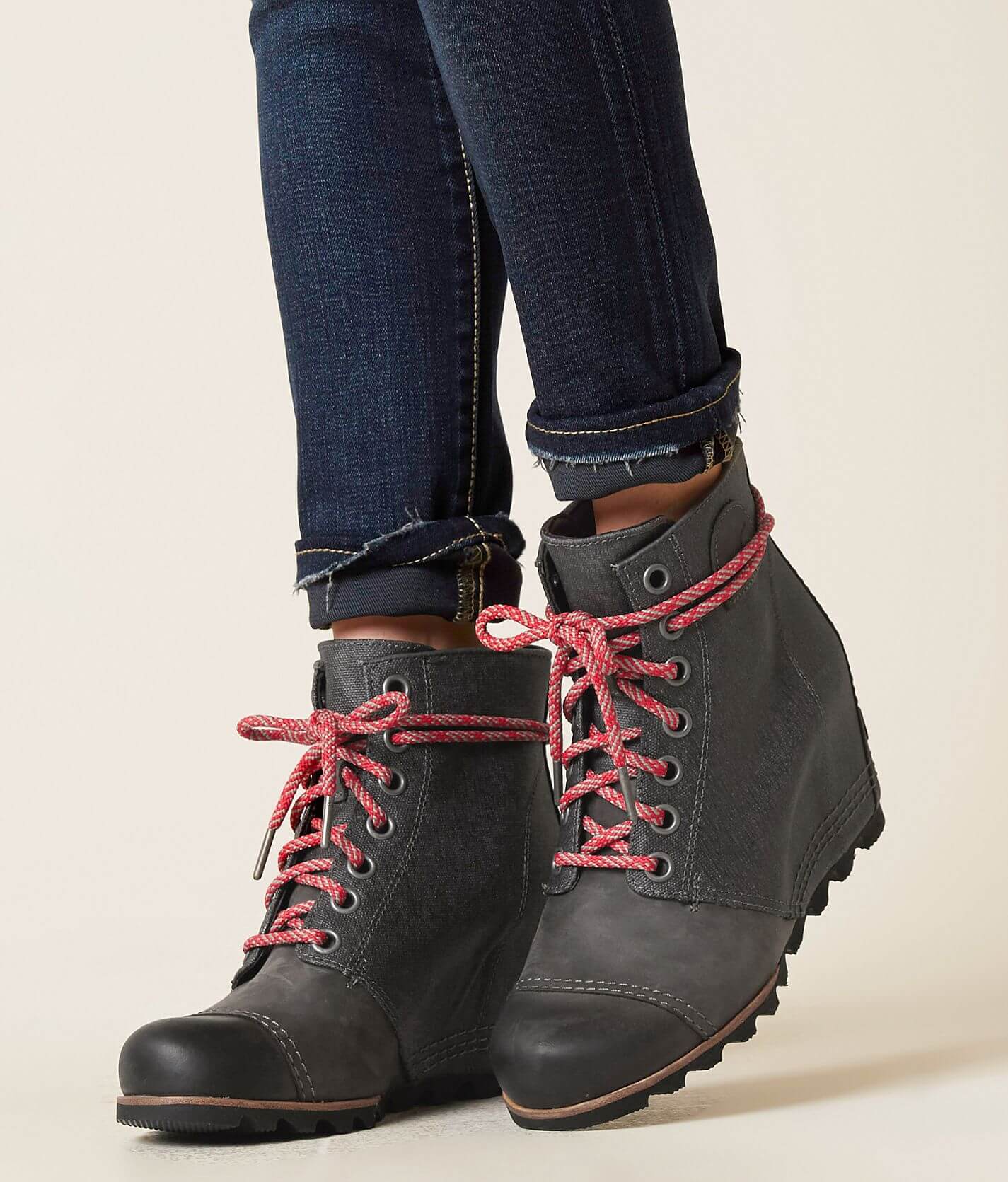 Sorel Leather Wedge - Women's Shoes in Dark Grey | Buckle