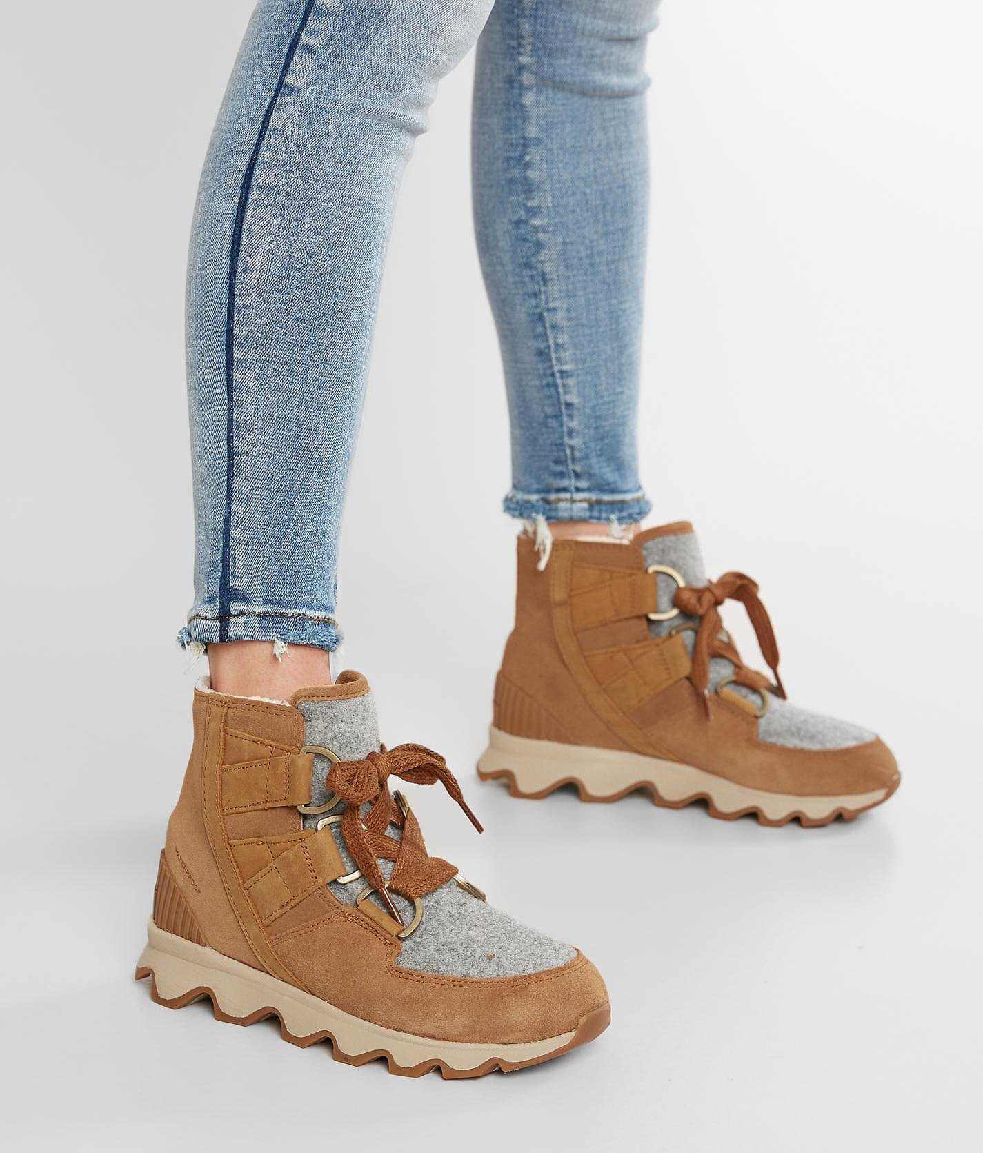 sorel kinetic lace up booties