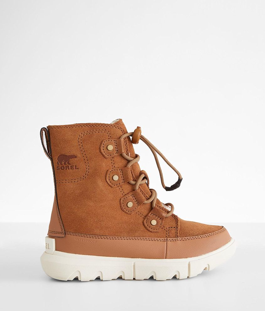 Girls - Sorel Explorer™ Leather Boot - Girl's Shoes in Velvet Tan